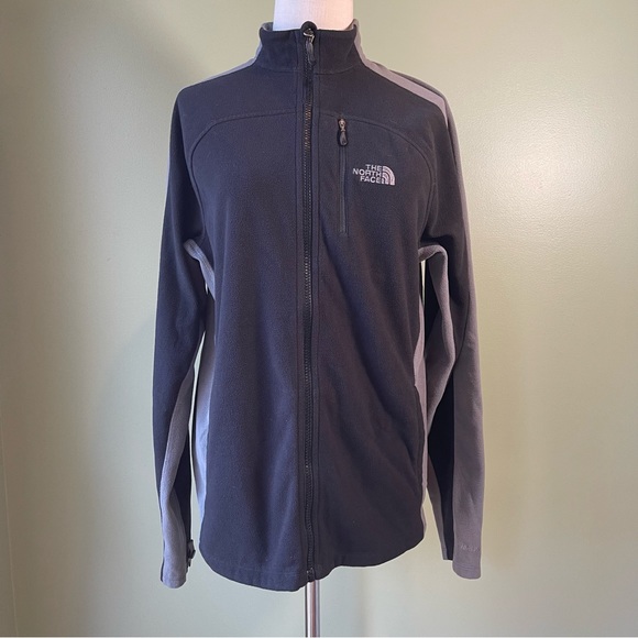 The North Face Other - The North Face Men’s Black Grey Apex Fleece Full Zip Jacket - Size Small